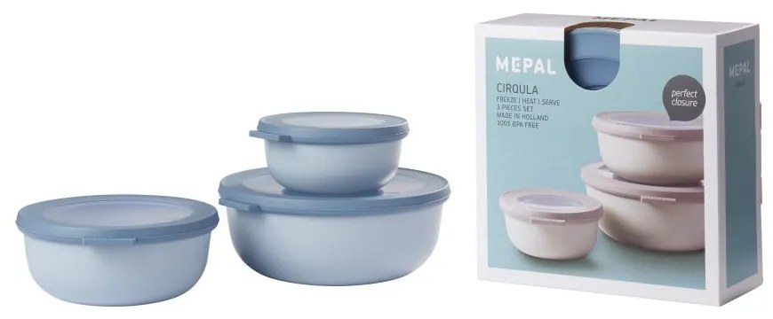 Кутии за храна 3 бр. Cirqula Nordic – Mepal