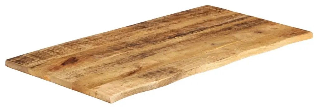 370407 vidaXL Плот за маса 110x60x3,8cm Жив ръб Масивна дървесина Грубо манго