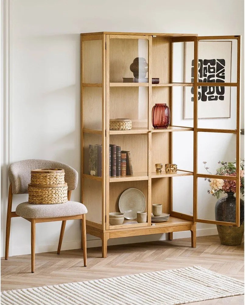 Червена стъклена ръчна изработка ваза (височина 21 cm) – House Nordic