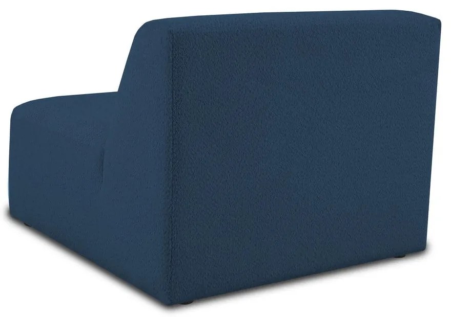 Тъмносин модулен диван от букле (среден модул) Roxy – Scandic