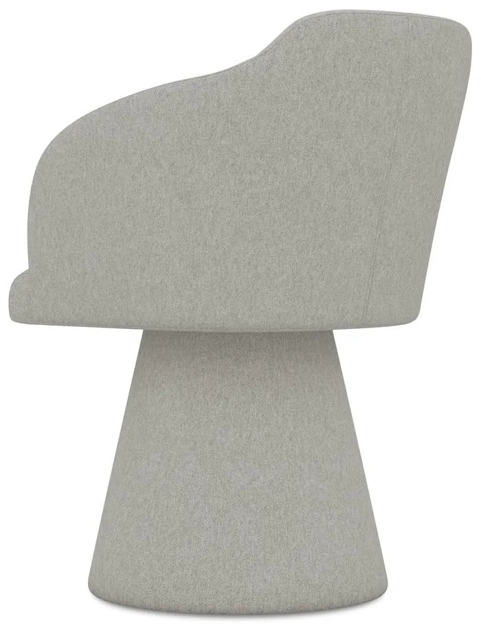 Светлосив тапициран трапезен стол Kanoa – Makamii