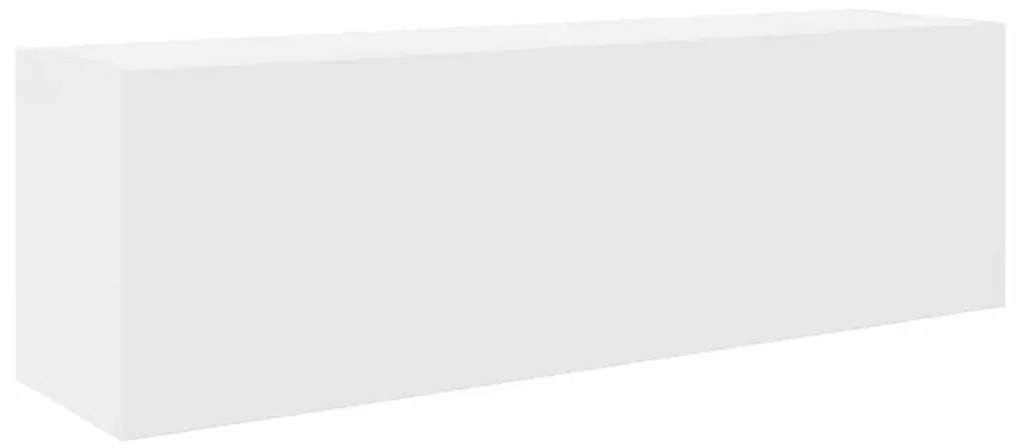 860094 vidaXL Стенен шкаф за баня, бял, 100x25x30 см, инженерно дърво