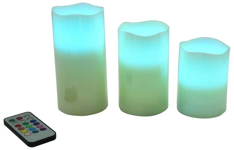 LED свещи в комплект от 3 бр. (височина 10 cm) – Hilight