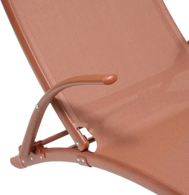 Сгъваем шезлонг Hesperide Samba, Алуминий - Махагон