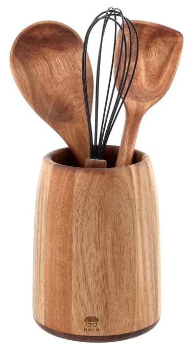 Дървена поставка за кухненски прибори - Holm