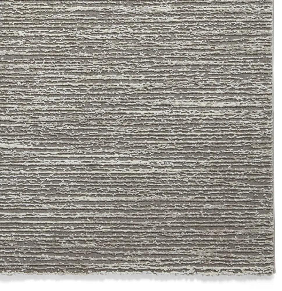 Сив килим от рециклирани влакна подходящ за пране 160x230 cm Flores – Think Rugs