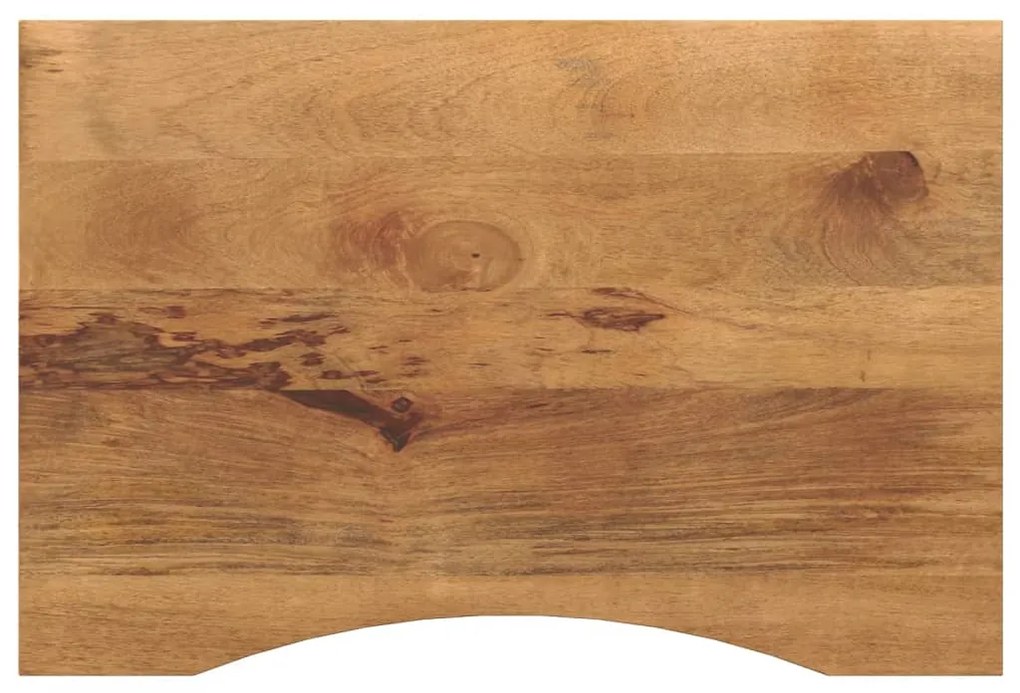 370209 vidaXL Плот за бюро с извивка 100x50x2,5 см грубо мангово дърво масив