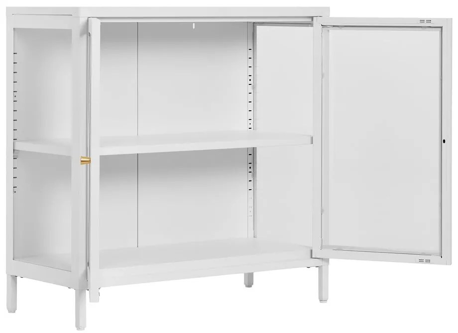 Бяла метална витрина 80x80 cm Dalby – House Nordic