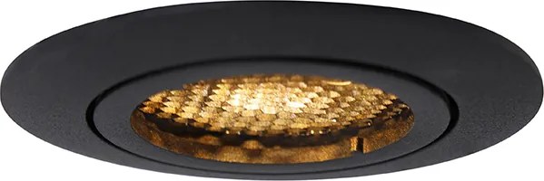 Интелигентно вградено място черно вкл. WiFi GU10 регулируемо - Ude Honey