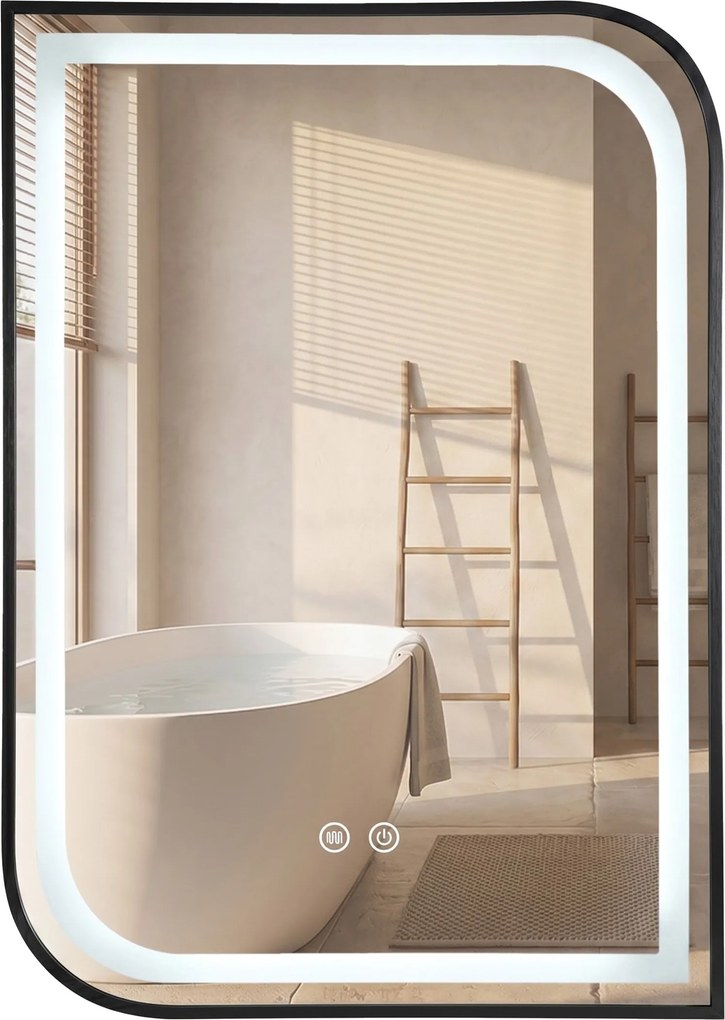 Огледало LED ZONE 80X60  BLACK