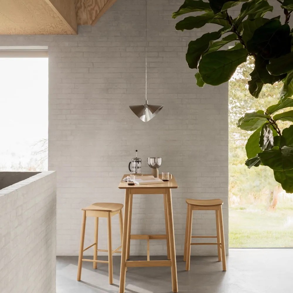 Бар стол в естествен цвят (височина на седалката 74,5 cm) Barlow – Actona