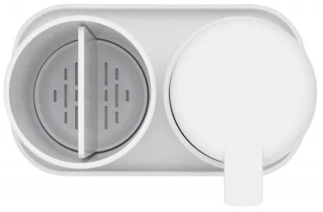 Комплект аксесоари за баня Brabantia ReNew 1003492, 3 части, 250 мл, Устойчиви на корозия, Бял