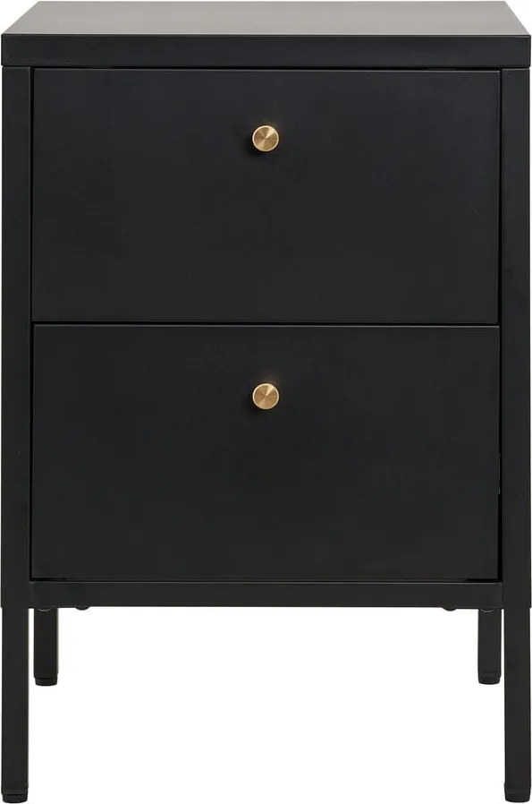 Черно метално нощно шкафче Dalby – House Nordic