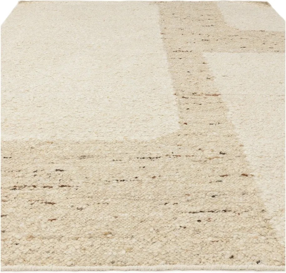 Бежов двустранен ръчно изработен вълнен килим 160x230 cm Napa Tumbla – Asiatic Carpets
