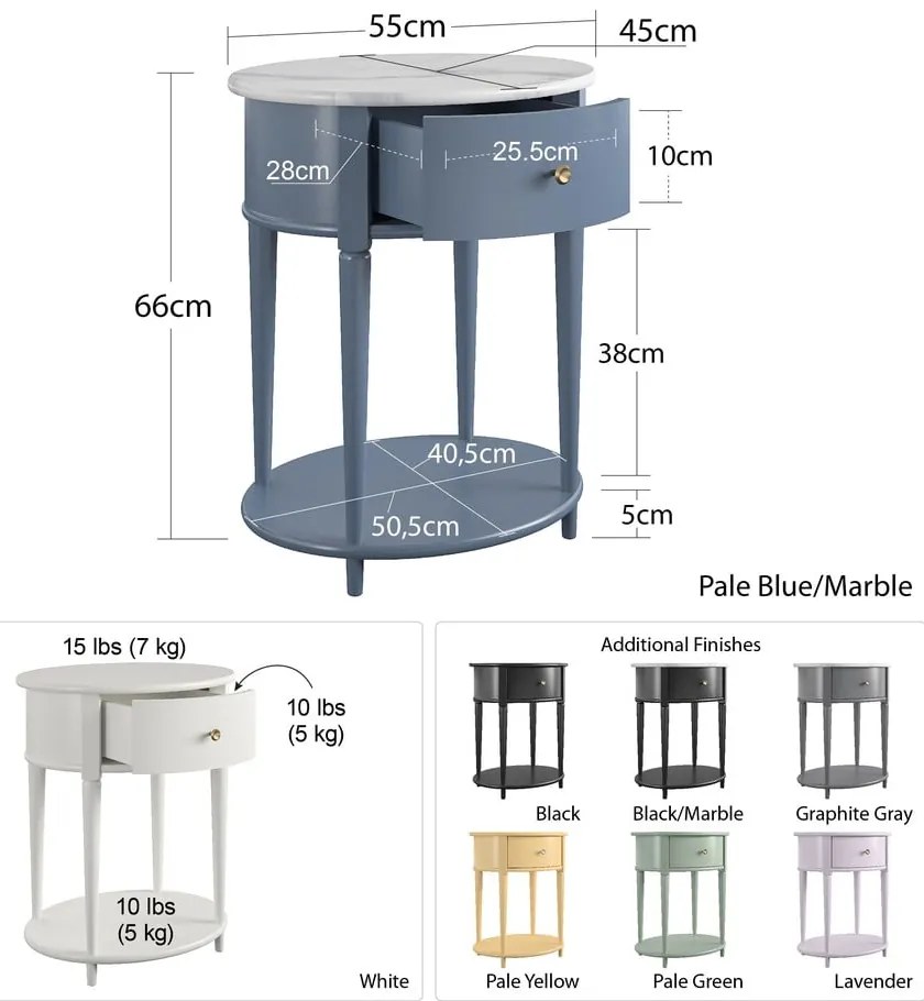 Нощно шкафче лавандула Aurora – Støraa