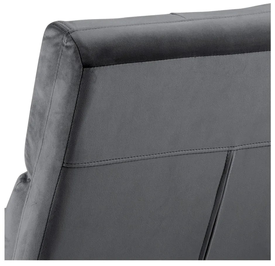 Сиво кадифено кресло Alba – Actona