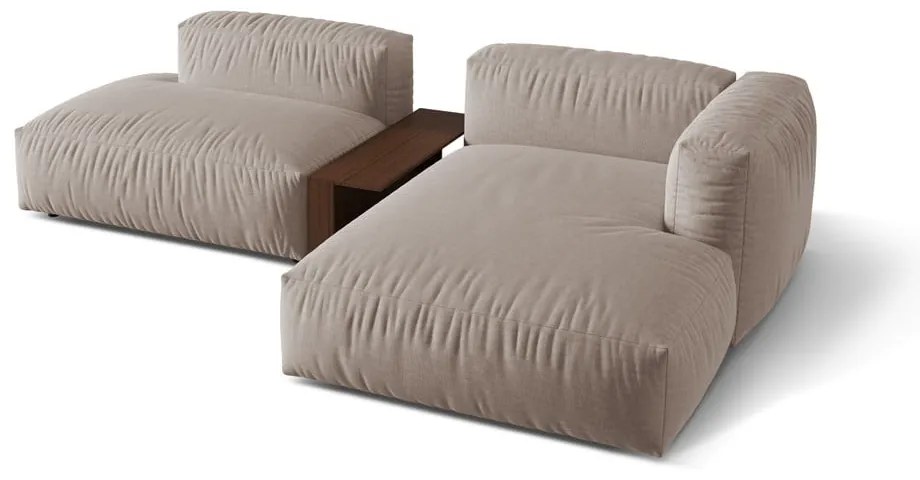 Бежов модулен ъглов диван (десен ъгъл) Martina – Micadoni Home