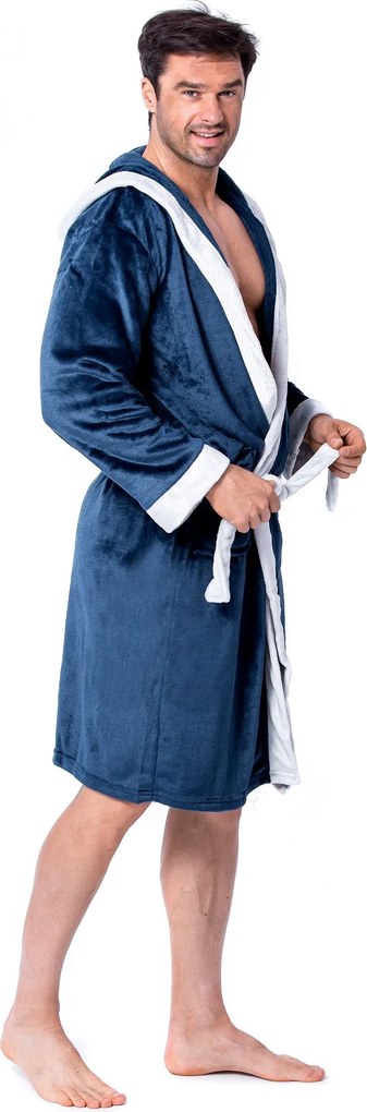 Мъжки халат Comfort Navy