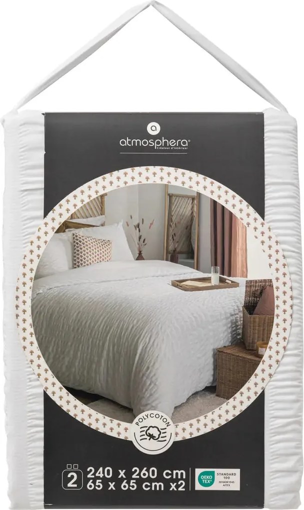 Спално бельо atmosphera Irhia, Микс с ефект лен - 240x220 cm