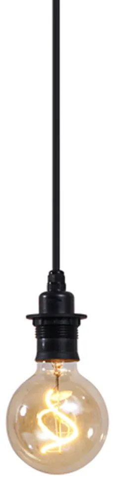 Външна висяща лампа черна IP44 - Cava