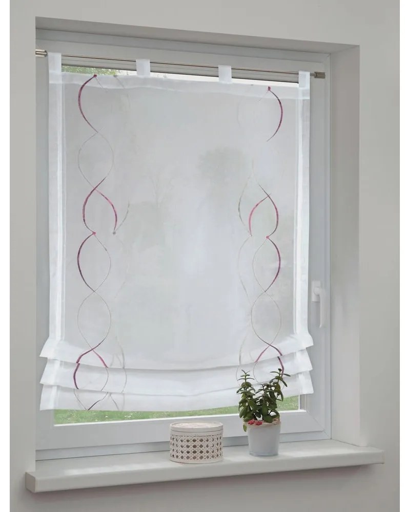 Бяла римска ролетна щора 80x120 cm – Sehlbach