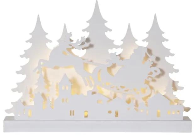 Бяла LED коледна светлинна декорация Reinders, дължина 42 cm Grandy - Star Trading