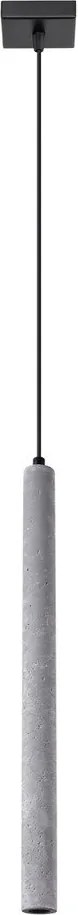 Сиво бетонно висящо осветително тяло Fideus – Sollux