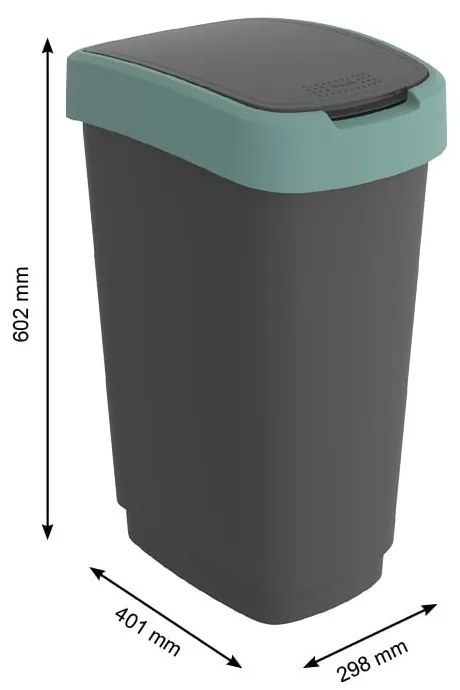 Кошче за отпадъци от рециклирана пластмаса 50 L Twist - Rotho