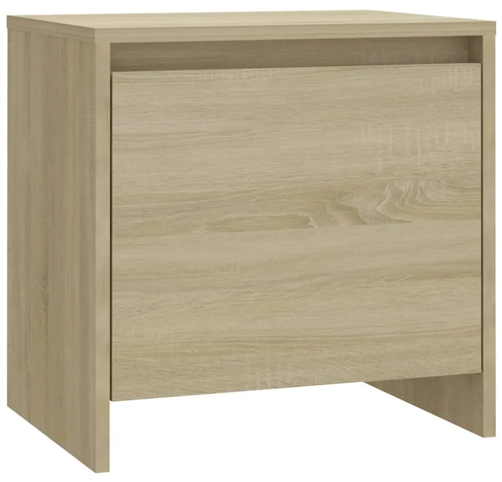 809869 vidaXL Нощно шкафче, дъб сонома, 45x34x44,5 см, инженерно дърво