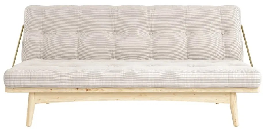 Променлив диван от велур /Натурален Folk Raw - Karup Design