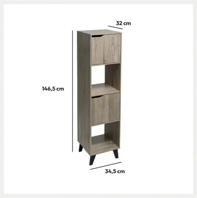 Рафт 5five Mix'n Modul Natural Ceda Tall, 4 отделения