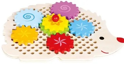 Lelin Toys - Играчка със зъбни колела - Таралеж