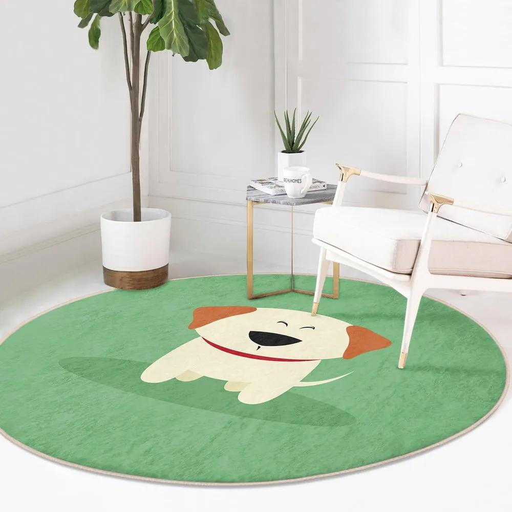 Зелен детски килим ø 80 cm Comfort – Mila Home