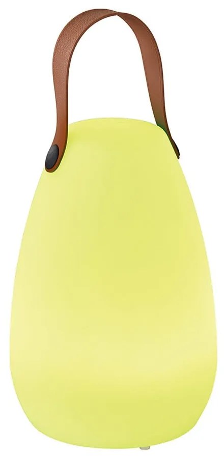 LED настолна лампа в бяло и кафяво (височина 20 см) Ruby - Fischer & Honsel