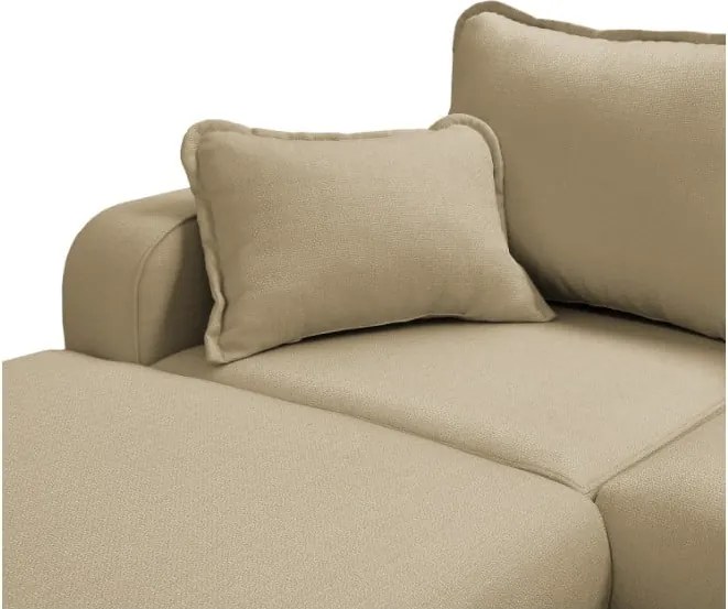 Бежов ъглов диван (ляв ъгъл) Beata - Ropez