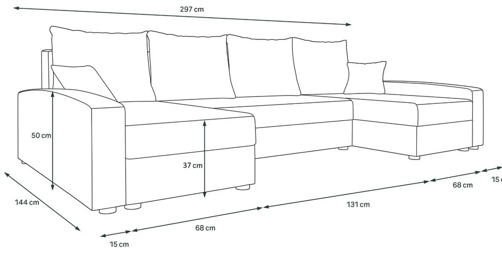 Ъглов диван Donetsk max-Portokali-Mauro