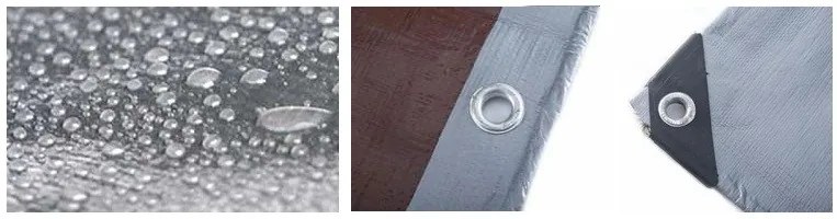 Покриваща мразоустойчива мушама със сребристо-кафяв цвят 4m x 8m