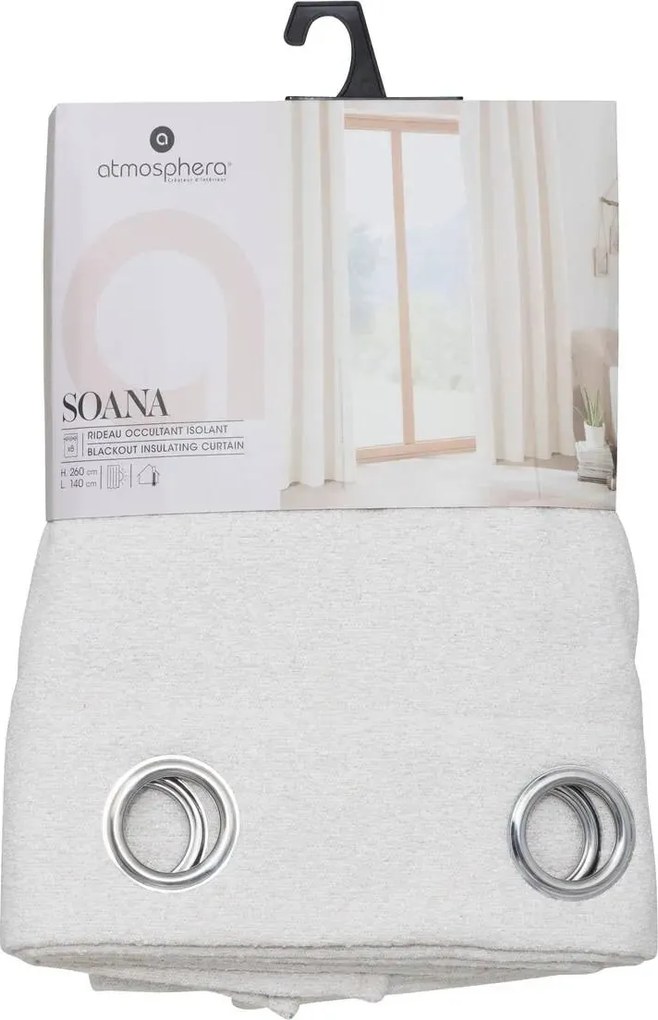 Термо блекаут завеса atmosphera Soana, 140x260 cm - Каки