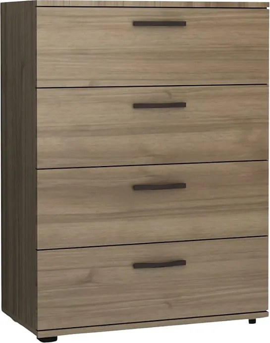 Комод Velika от меламин в орехов цвят 73x44x96см.