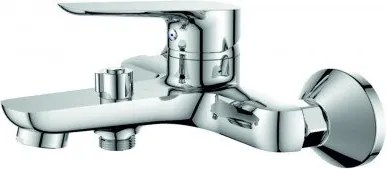 Стенен смесител за вана и душ "ЕММА" ICF 6005007/ БЕЗ А-РИ, месинг, хром, 8.7x18.6см