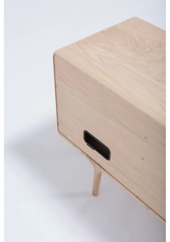 ТВ скрин от масивна дъбова дървесина Естествено Fawn - Gazzda