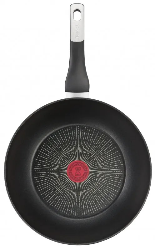 Тиган Tefal G2551972 PW28 M PAVOT IND UNLIMITED NOIR, 28 см, Thermo-Signal, Titanium Anti-Scratch Покритие, Индукция, Черен