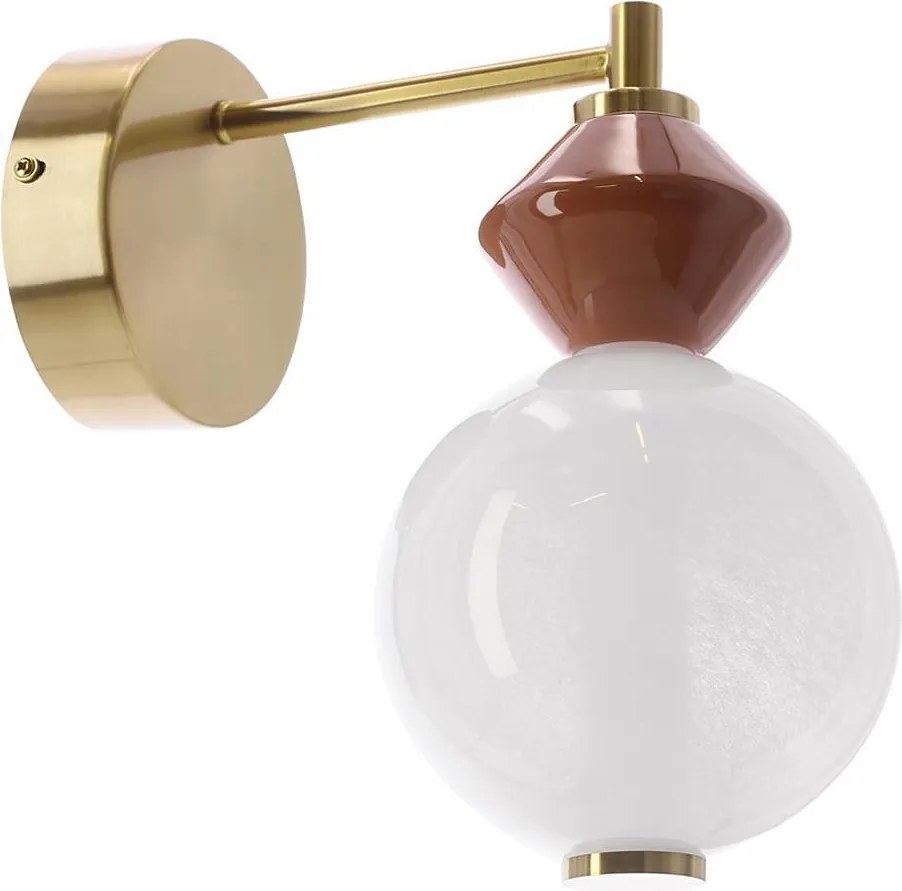 LED стенна лампа FLORES LED/7W/230V златна/кафява