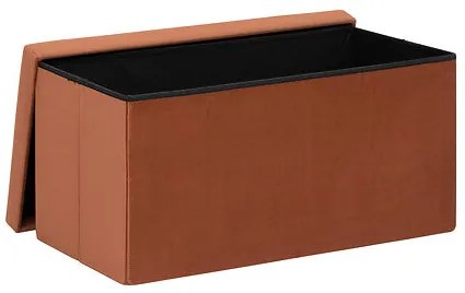 Пейка със съхранение atmosphera Tess, Кадифе, Сгъваема - Син