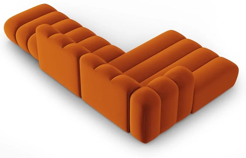 Оранжев ъглов диван (ляв ъгъл) Lupine – Micadoni Home