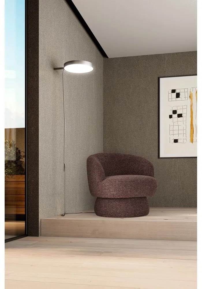 Лилаво/кафяво въртящо се кресло Dali – MOME