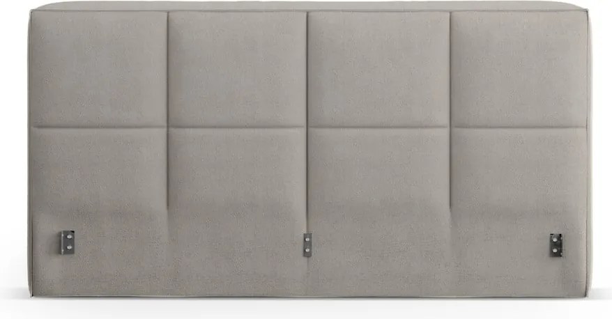 Светлосива тапицирана табла за легло 189x100 cm Darren – Micadoni