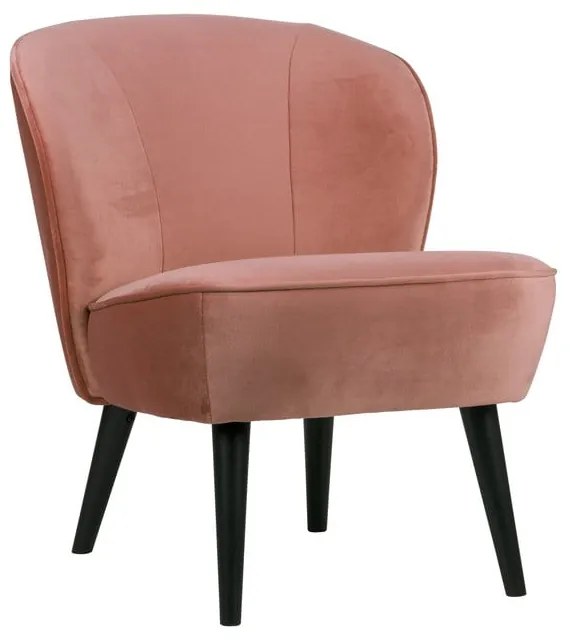 Фотьойл от розово кадифе Sara - WOOOD