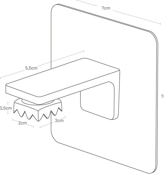 Бяла самозалепваща пластмасова магнитна поставка за сапун Film Hook – YAMAZAKI