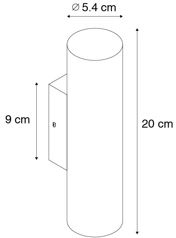 Модерна стенна лампа бронз 2-светлина - Jeana